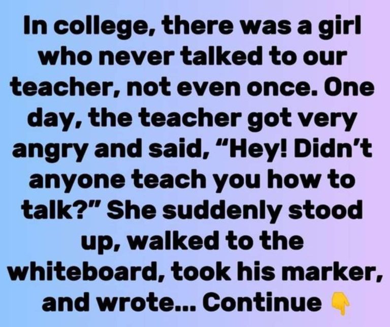 A Silent Student’s Impactful Reply