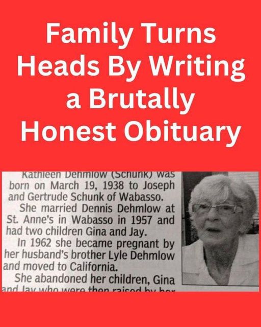 They Criticized Mom in Her Obituary