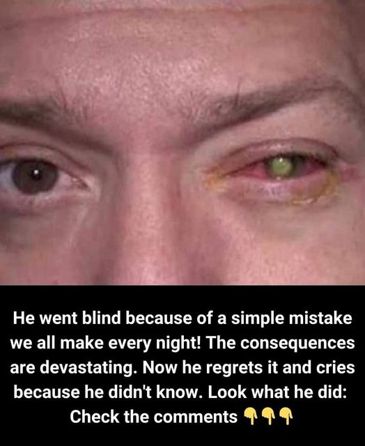 He went blind due to a common mistake we all make at night!