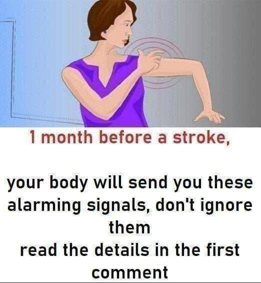 Stroke: These warning signs that may appear a month in advance…