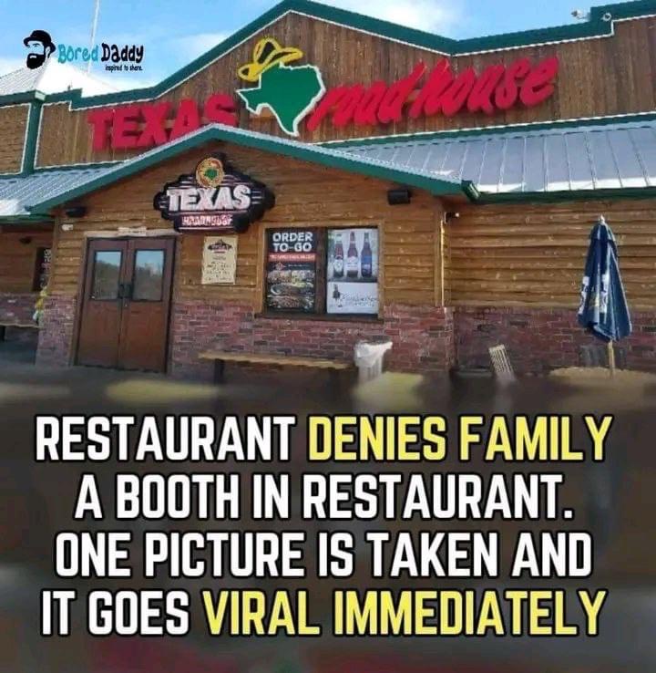 A Family Is Denied a Booth at a Restaurant, But One Photo Is Taken and Quickly Goes Viral!