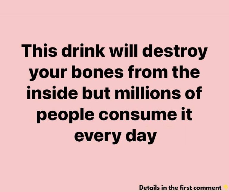 This Drink WiII Destroy Your Bones…