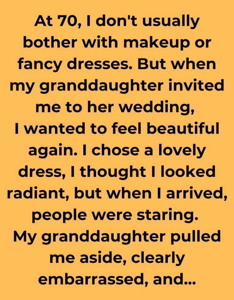 I Left My Granddaughter’s Wedding After Her Comment on My Appearance