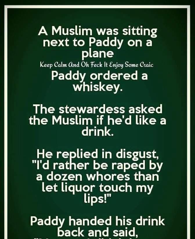 – Paddy’s Plane Misunderstanding!