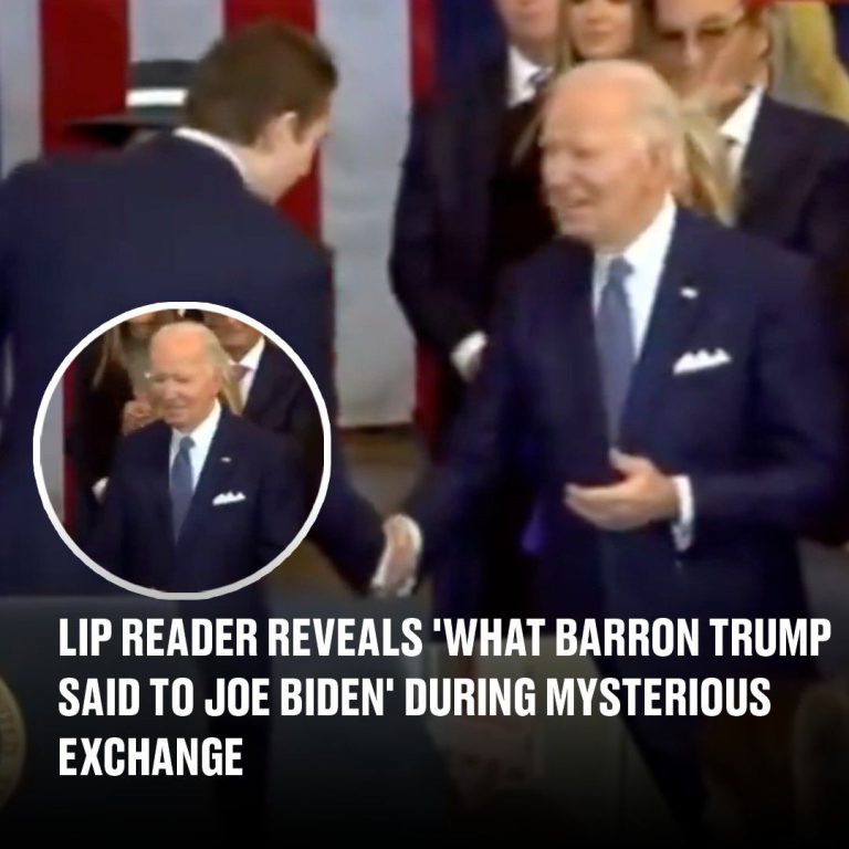 “What Barron Trump Said To Joe Biden” During An Enigmatic Interaction Is Revealed By A Lip Reader