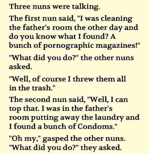 The Three Nuns’ Secret Chat