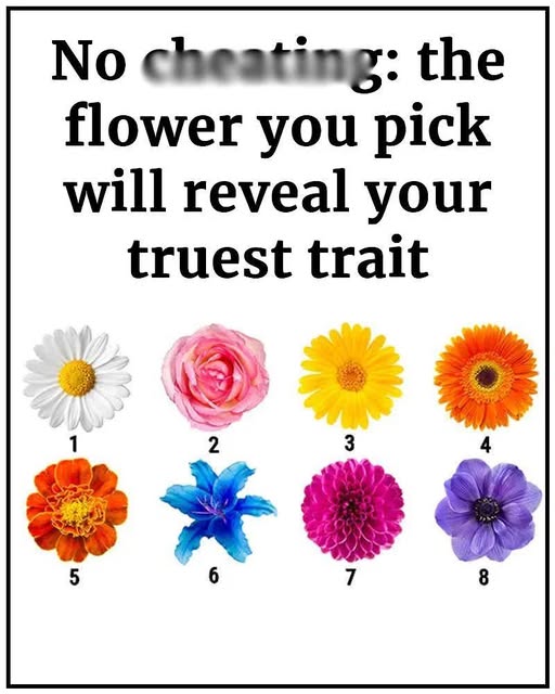 Your Flower Choice Uncovers Your Deepest Trait