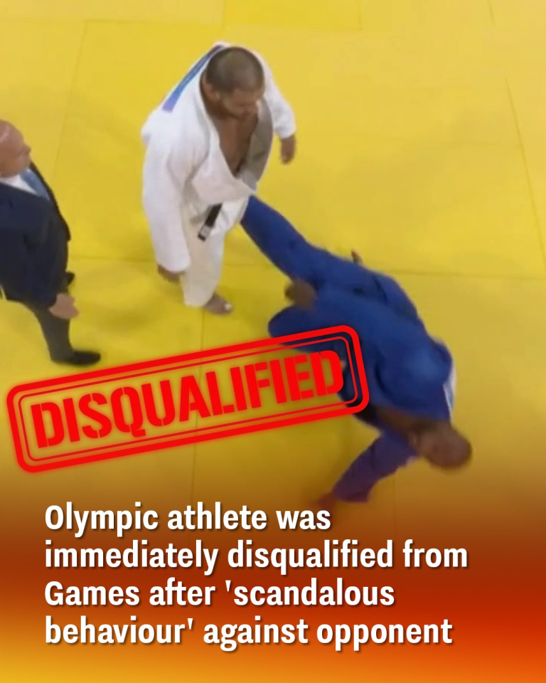 Olympic athlete was immediately disqualified