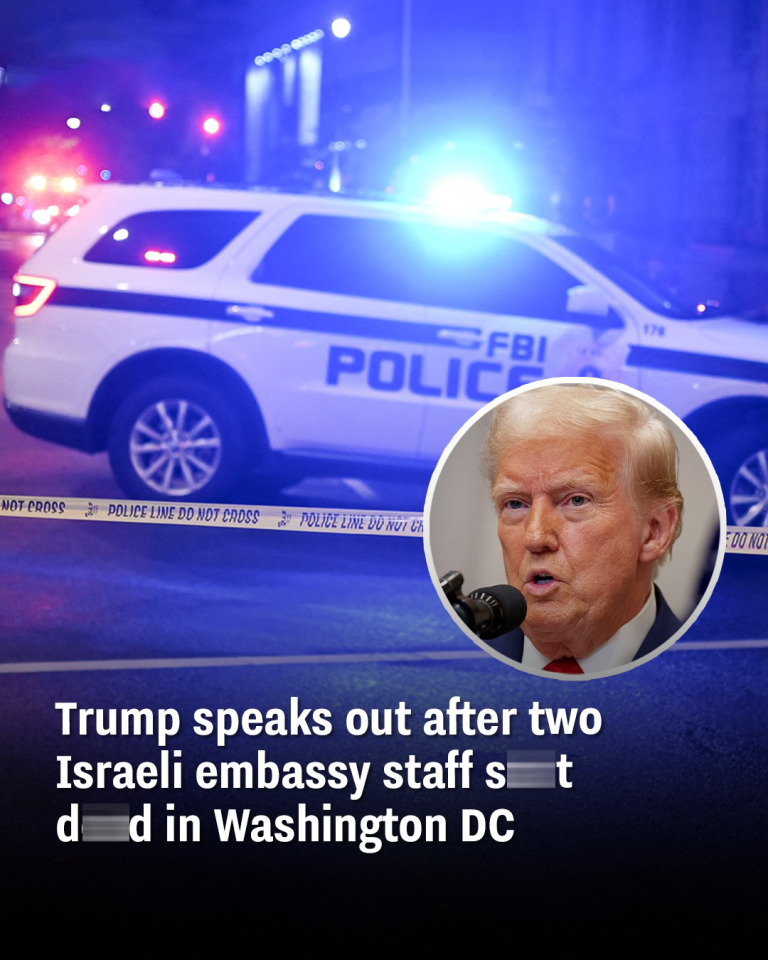 Trump speaks out after two Israeli embassy staff