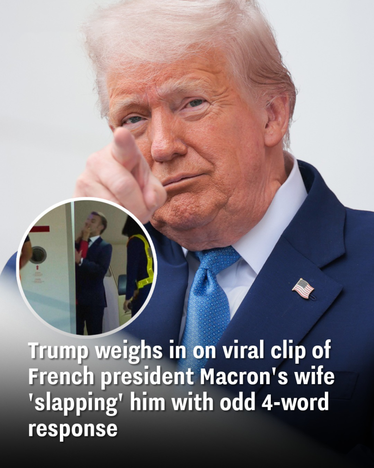 Trump weighs in on viral clip of French president