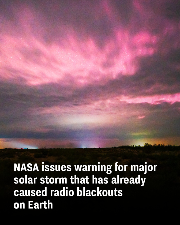 NASA issues warning for major solar storm