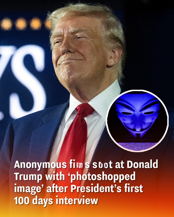 Anonymous fires shot at Donald Trump