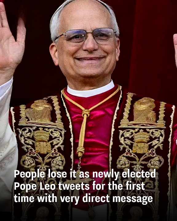 People lose it as newly elected Pope Leo