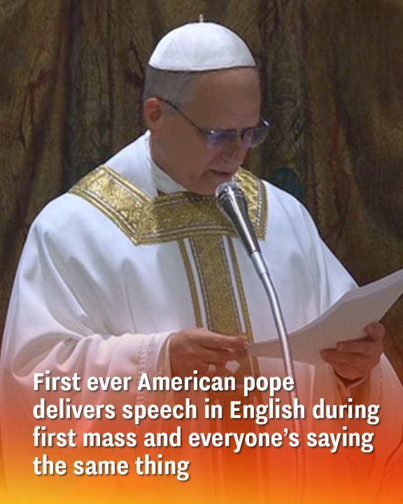 First ever American pope delivers