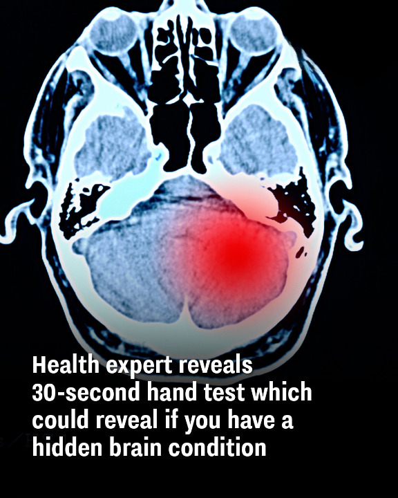 Health expert reveals 30-second hand test