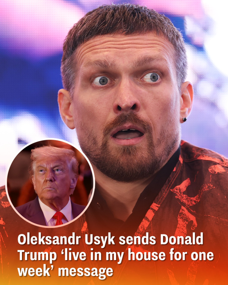 Oleksandr Usyk sends Donald Trump