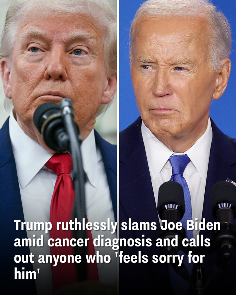 Trump ruthlessly slams Joe Biden amid cancer diagnosis and calls out anyone who ‘feels sorry for him’
