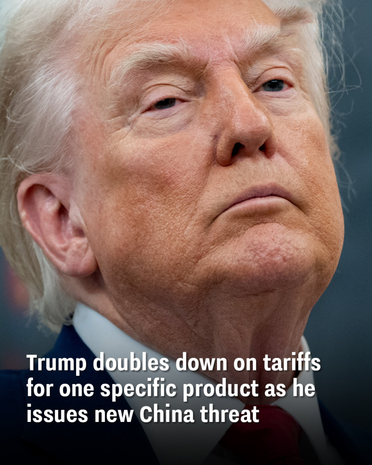 Trump doubles down on tariffs for one