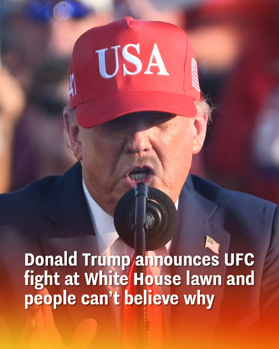 Donald Trump announces UFC fight at White House lawn and people can’t believe why