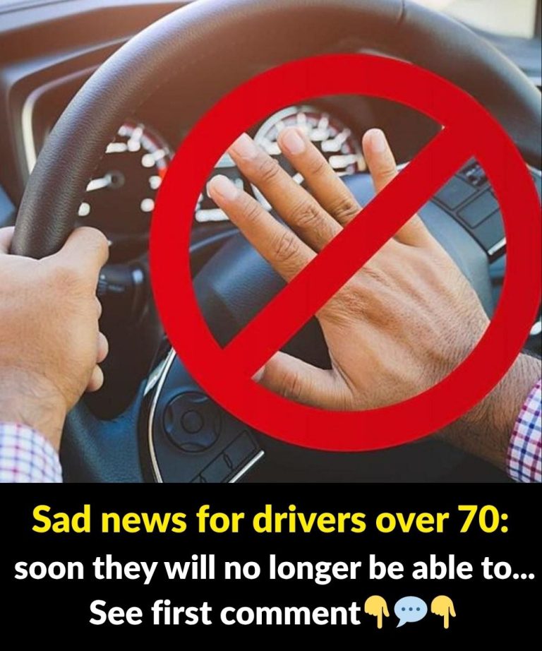 Sad news for drivers over 70: soon they will no longer be able to..