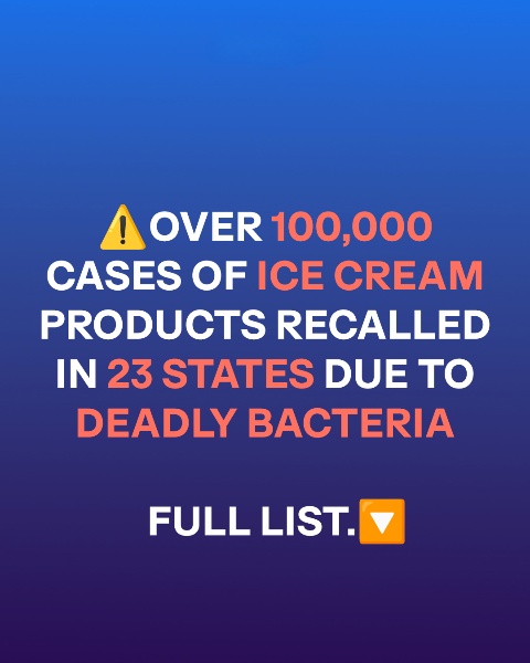 FDA Announces Class II Recall of Ice Cream Bars in 23 States Due to Listeria Threat