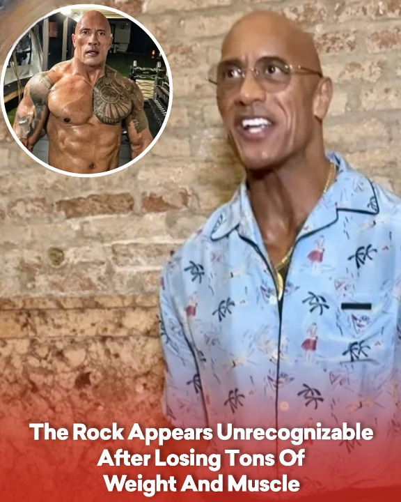 The Rock Appears Unrecognizable After Losing Tons of Weight And Muscle