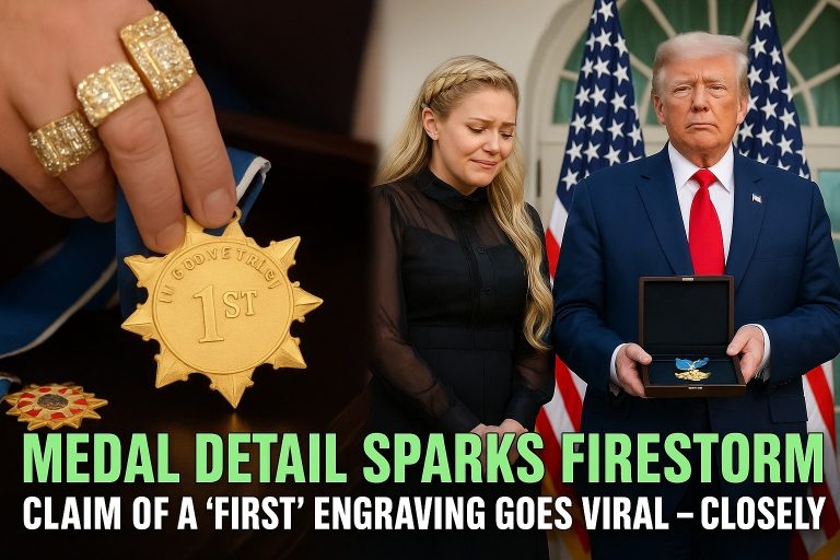 Erika Kirk’s Viral Medal Moment: Medal Engraving Video Sparks Debate