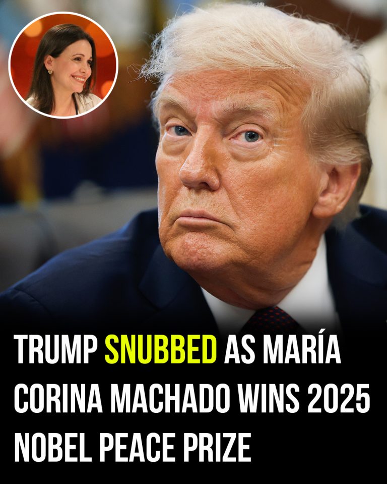 Trump snubbed as María Corina Machado wins 2025 Nobel Peace Prize