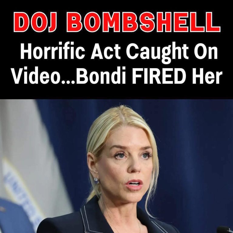 “She’s Out: Bondi Fires DOJ Figure After Explosive Act Caught on Camera”