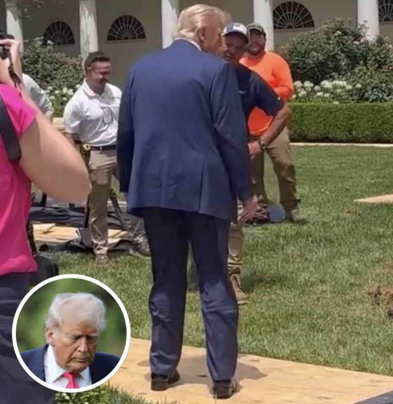 Trump’s Rose Garden Photo Goes Viral After Viewers Notice Hidden Detail