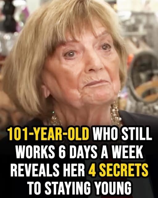 101-year-old woman who still works 6 days a week shares four key things she does every day