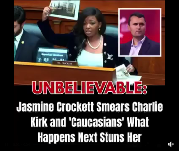 Jasmine Crockett Smears Charlie Kirk