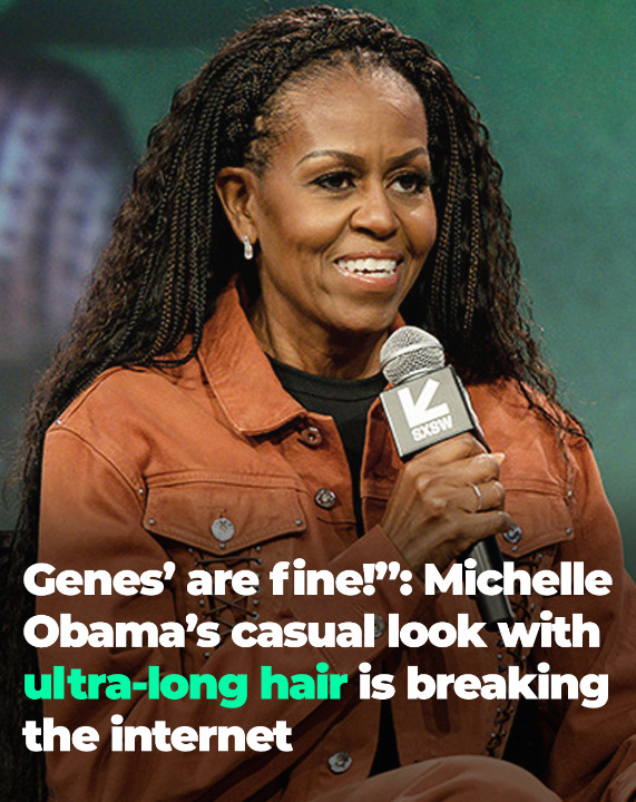 “‘Genes’ Are Fine!”: Michelle Obama’s Casual Look With Ultra-Long Hair Is Breaking The Internet