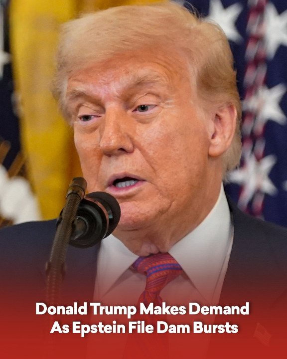Donald Trump Makes Demand As Epstein File Dam Bursts
