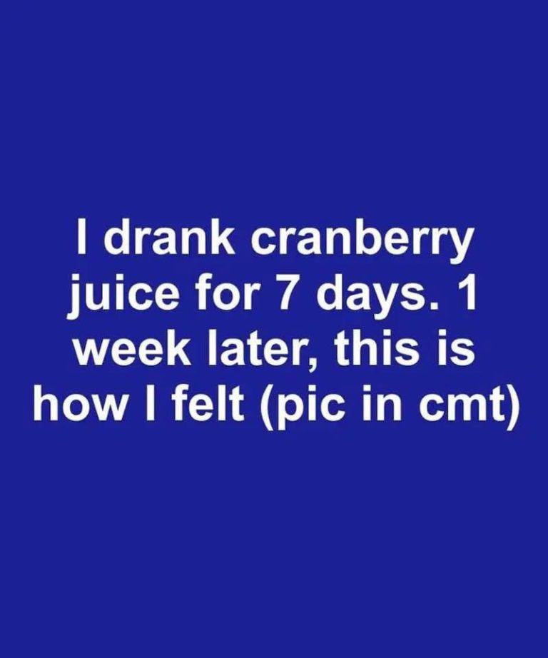 A Week of Drinking Cranberry Juice: Personal Observations