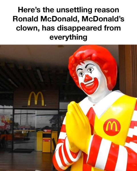 The Real Reason Ronald McDonald Is No Longer the Face of McDonald’s