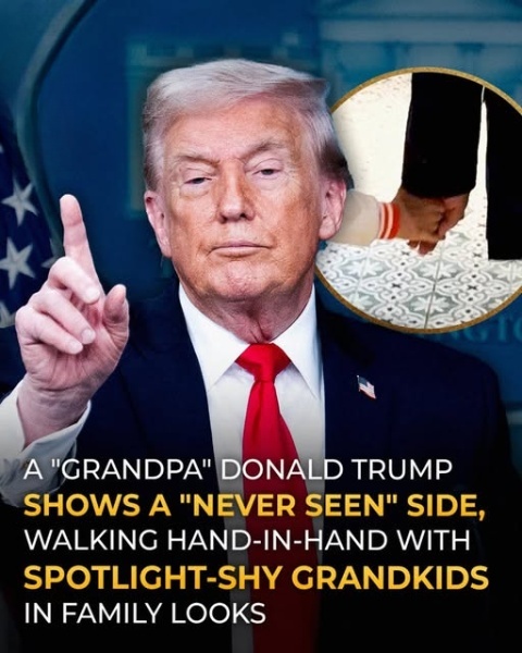 Donald Trump Attends Football Game Accompanied by Grandchildren Few Have Seen