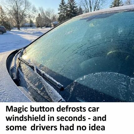 ‘Magic’ button defrosts car windshield in seconds – and some drivers had no idea
