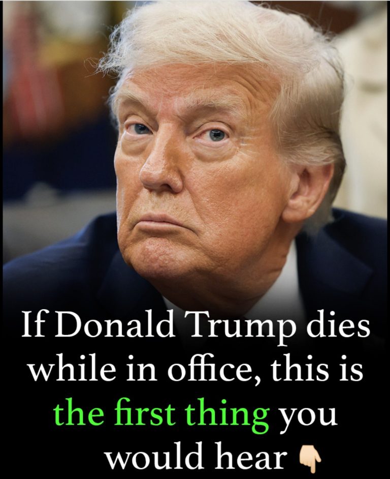 If Donald Trump were to die while in office, here’s the very first thing you would hear