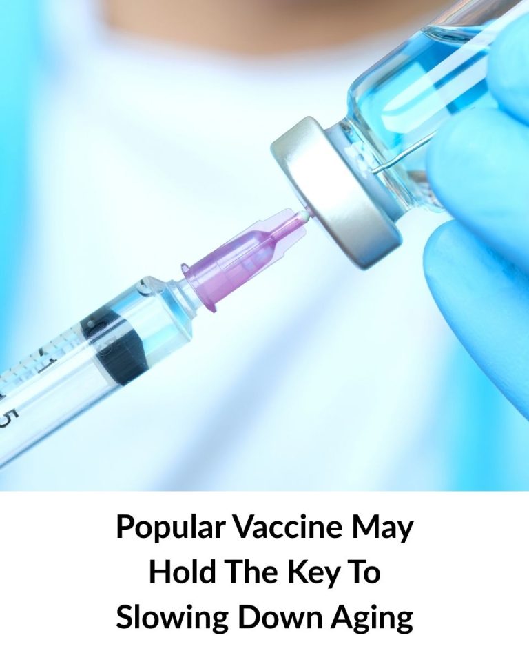 A Widely Used Vaccine May Hold The Key To Slowing Aging