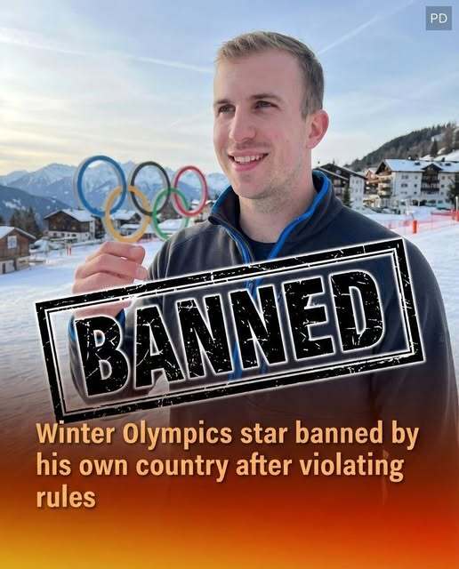 An athlete at the Winter Olympics was sent home after violating team rules, officials confirmed