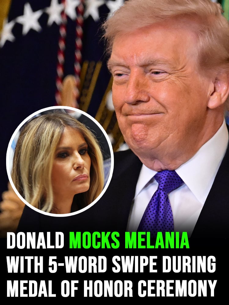 Donald Trump mocks Melania with 5-word swipe during Medal of Honor ceremony