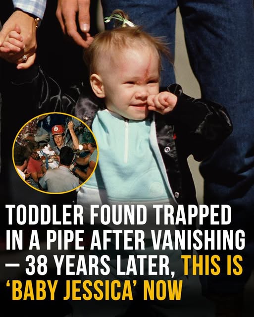 Toddler found trapped in a pipe after vanishing – 38 years later, this is ‘Baby Jessica’ now