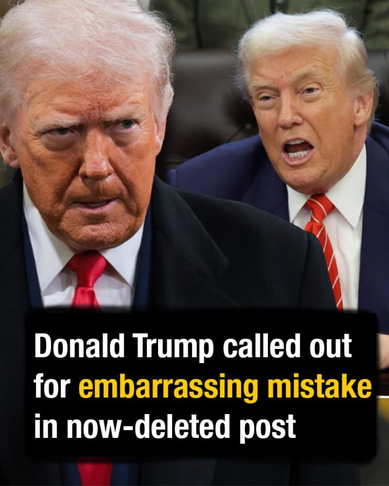 Donald Trump called out for embarrassing mistake in now-deleted post