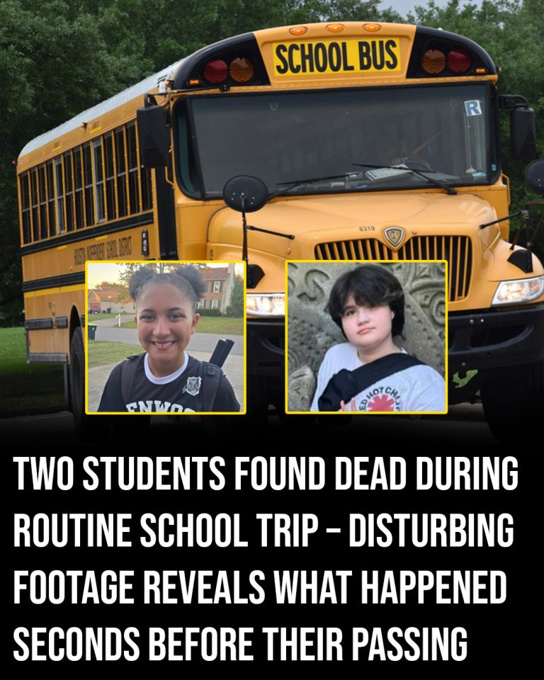 Two students found dead during routine school trip –footage reveals what happened seconds before crash