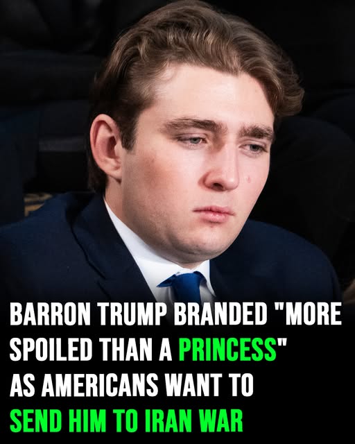 Barron Trump branded “more spoiled than a princess” as Americans want to send him to Iran war