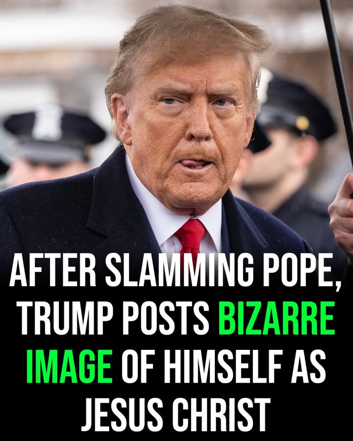 After slamming the Pope, Trump posts image of himself as Jesus