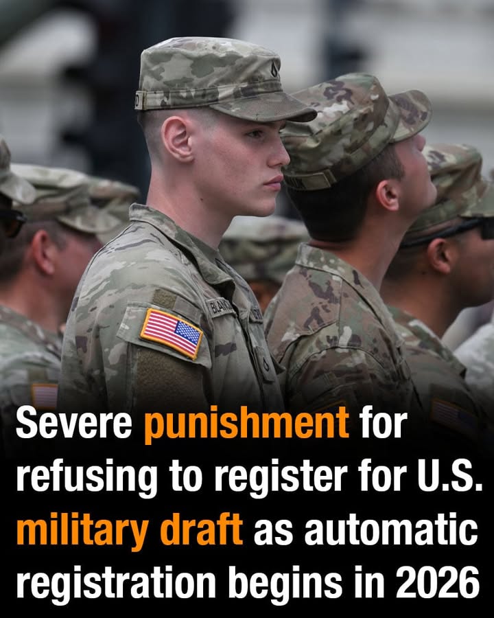 Massive Federal Shift Means Automatic Military Draft Registration for All American Men Starting 2026