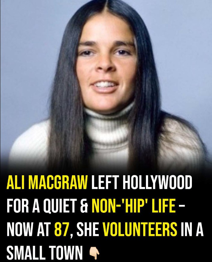 Actor Ali MacGraw sacrificed
