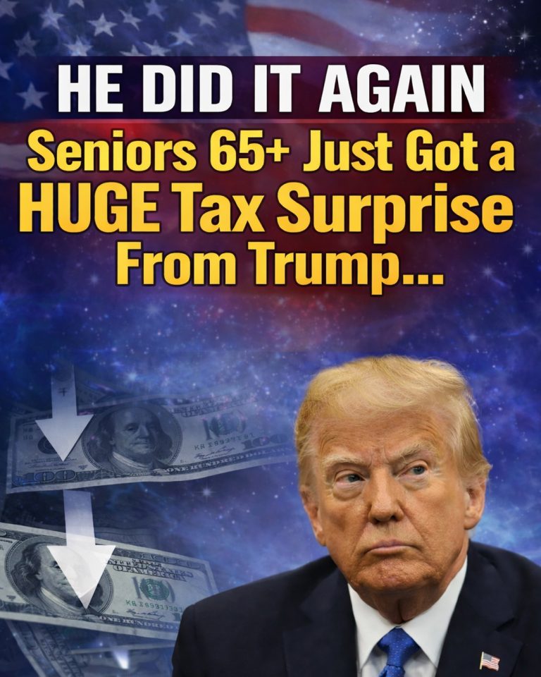 He Did It Again”: Trump’s Surprise Tax Gift to Seniors Sends Shockwaves Through Retirement Communities